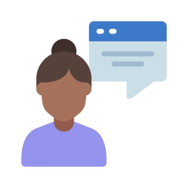Danışman Web simgesi vektör illüstrasyonu