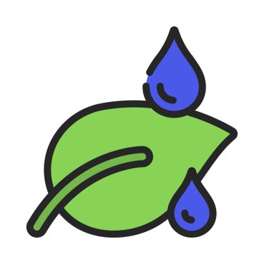 su damlası simgesi, vektör illüstrasyonu basit tasarım