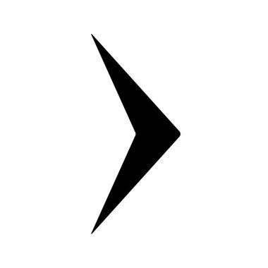  Sağ yön ok ikonu vektör illüstrasyonu 