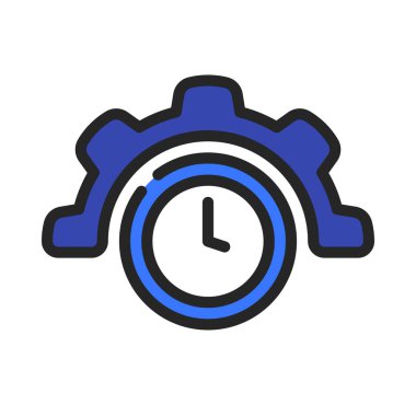 kronometre saat simgesi, düz dizayn