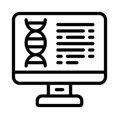 DNA Denetleyici simgesi vektör çizimi tasarımı