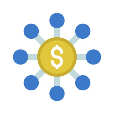 Kalabalık Finansmanı ikon vektör illüstrasyon tasarımı