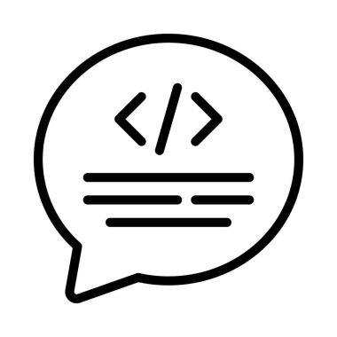 Kod İleti Ağı vektör çizimi