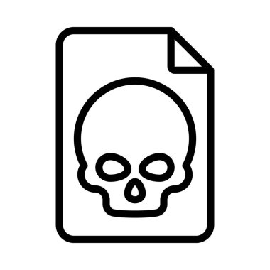 Kurukafa simgesi vektör illüstrasyonu