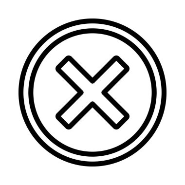 çapraz simge vektör illüstrasyonu