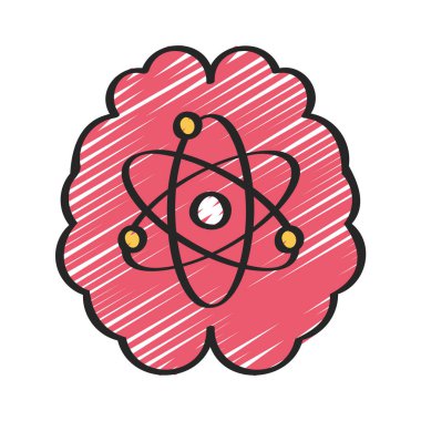 Fizik Web simgesi vektör illüstrasyonu