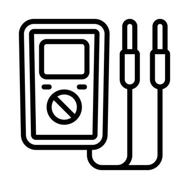 Elektrik Test Aygıtı simgesi vektör illüstrasyon tasarımı