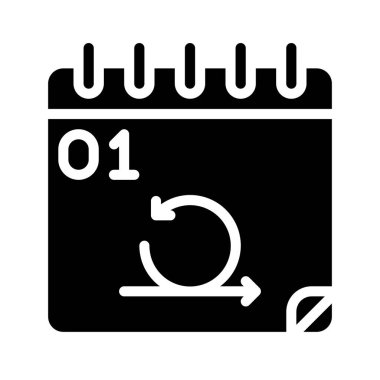 Günlük Sprint simgesi vektör illüstrasyon tasarımı