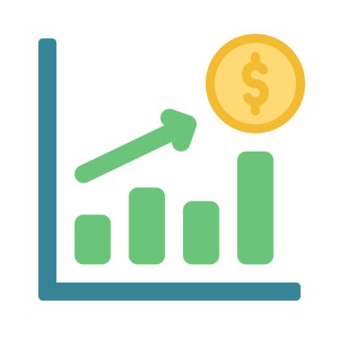 Financial Profits icon, vector illustration  