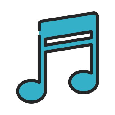 Müzik kavramı simge vektör çizim