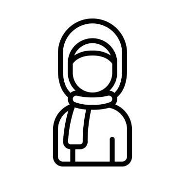 Sikh Kadın web simgesi düz tasarım, vektör illüstrasyonu