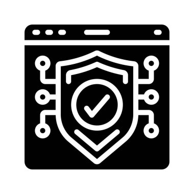 güvenli simge vektör illüstrasyonu