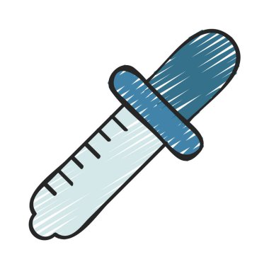 Göz damlası simgesi vektör illüstrasyon tasarımı