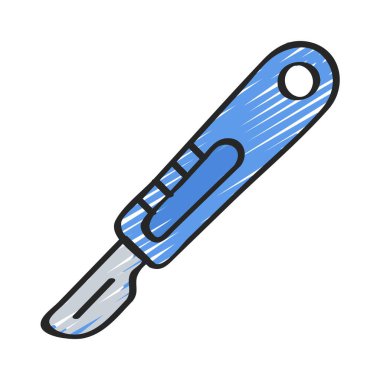 Neşter ağ simgesi vektör çizimi