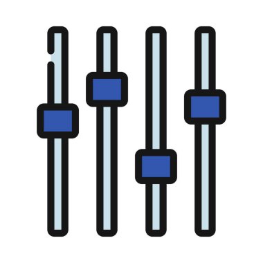 Müzik karıştırıcı ikonu. basit biçim 