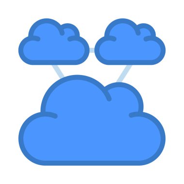 bulut Servisi simgesini, vektör çizim