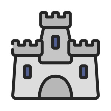 kale simgesi, vektör illüstrasyon tasarımı 