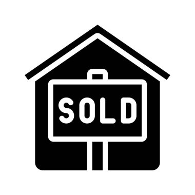 Ev simgesi, vektör illüstrasyonu sat   