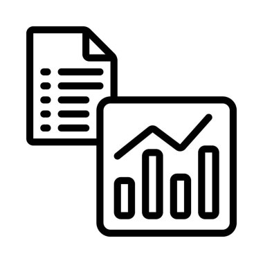 analitik web simgesi vektör illüstrasyonu