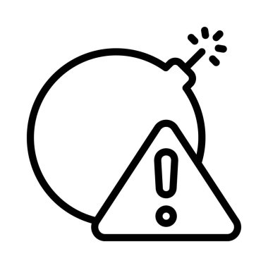 Büyük Risk simgesi, vektör illüstrasyonu basit tasarım