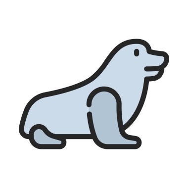 Simge vektör illüstrasyon tasarımını mühürle