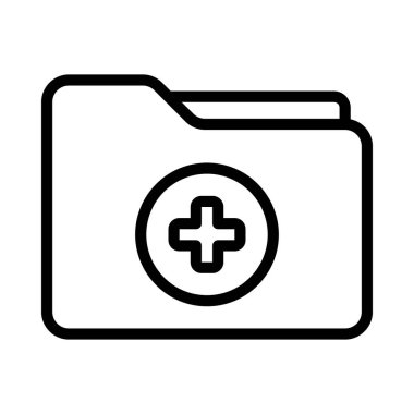 Sağlık Dizini simgesi, vektör illüstrasyonu 