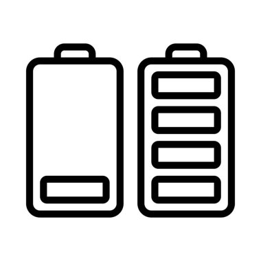 Battery icon, vector illustration simple design