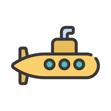 Denizaltı simgesi vektör çizimi