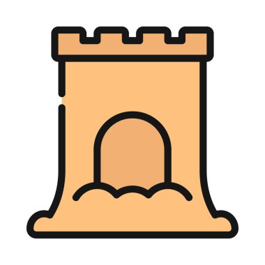 kale simgesi, vektör illüstrasyon tasarımı 