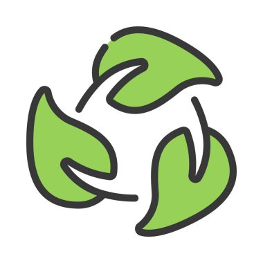 Ekoloji doğa simgesini düz biçimde bırakır 