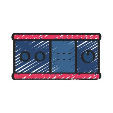 Ses Arayüzü Aygıtı vektör illüstrasyon tasarımı