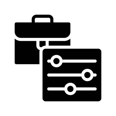 İş Denetimi Web simgesi vektör çizimi