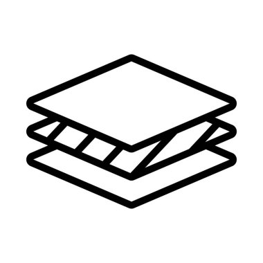 Üç Katman Web simgesi vektör illüstrasyonu