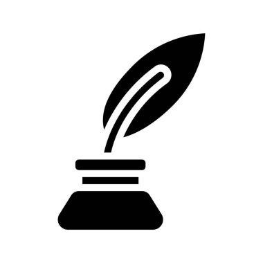 Ink Quill vektör illüstrasyon tasarımı