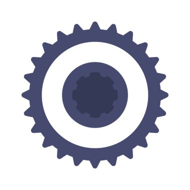 Cogwheel ağ simgesinin vektör illüstrasyonu