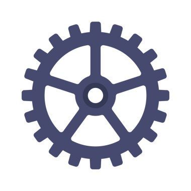 Cogwheel ağ simgesinin vektör illüstrasyonu