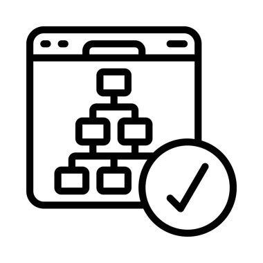 Dostane Alan Yapısı düz simgesi, vektör illüstrasyonu 