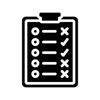 Anket web simgesi vektör illüstrasyonu