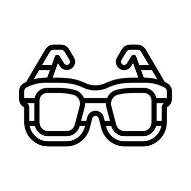 göz gözlük simge vektör çizim