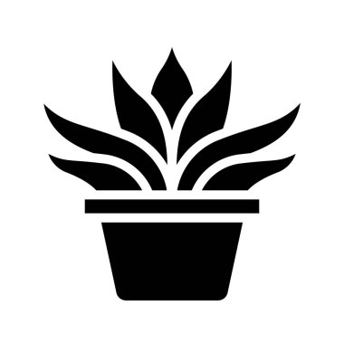 Gasteria düz simgesi, vektör illüstrasyonu 