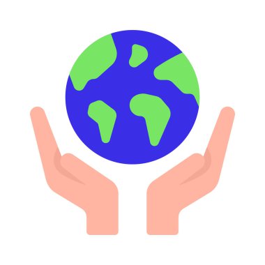 Koruma Eller web simgesi vektör illüstrasyonu