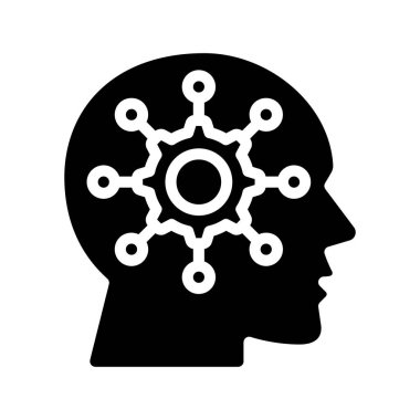 Kritik Düşünme ikonu vektör illüstrasyon tasarımı