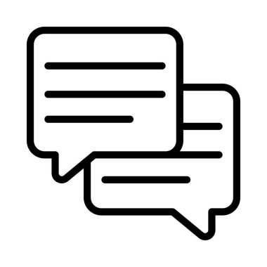 İletiler web simgesi vektör illüstrasyonu