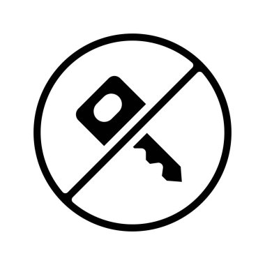 Anahtarsız Girdi web simgesi vektör çizimi