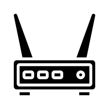 Internet yönlendirici vektör simgesi 