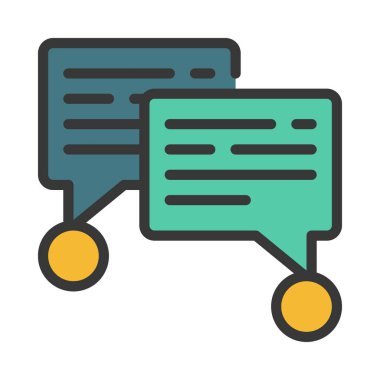 Düz simge, vektör illüstrasyonunu gönderir 