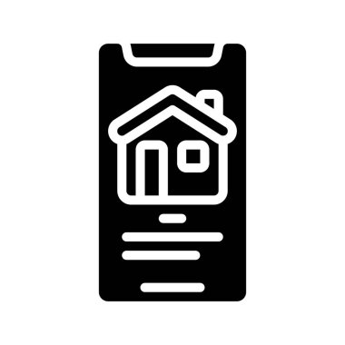 Özellik Evi simgesi, vektör illüstrasyonu 