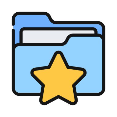 Yıldız Dizini simgesi, vektör illüstrasyonu 