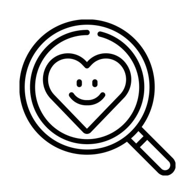 Duygusal Araştırma simgesi, vektör illüstrasyonu  