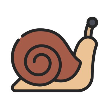 Salyangoz Web simgesi basit tasarım